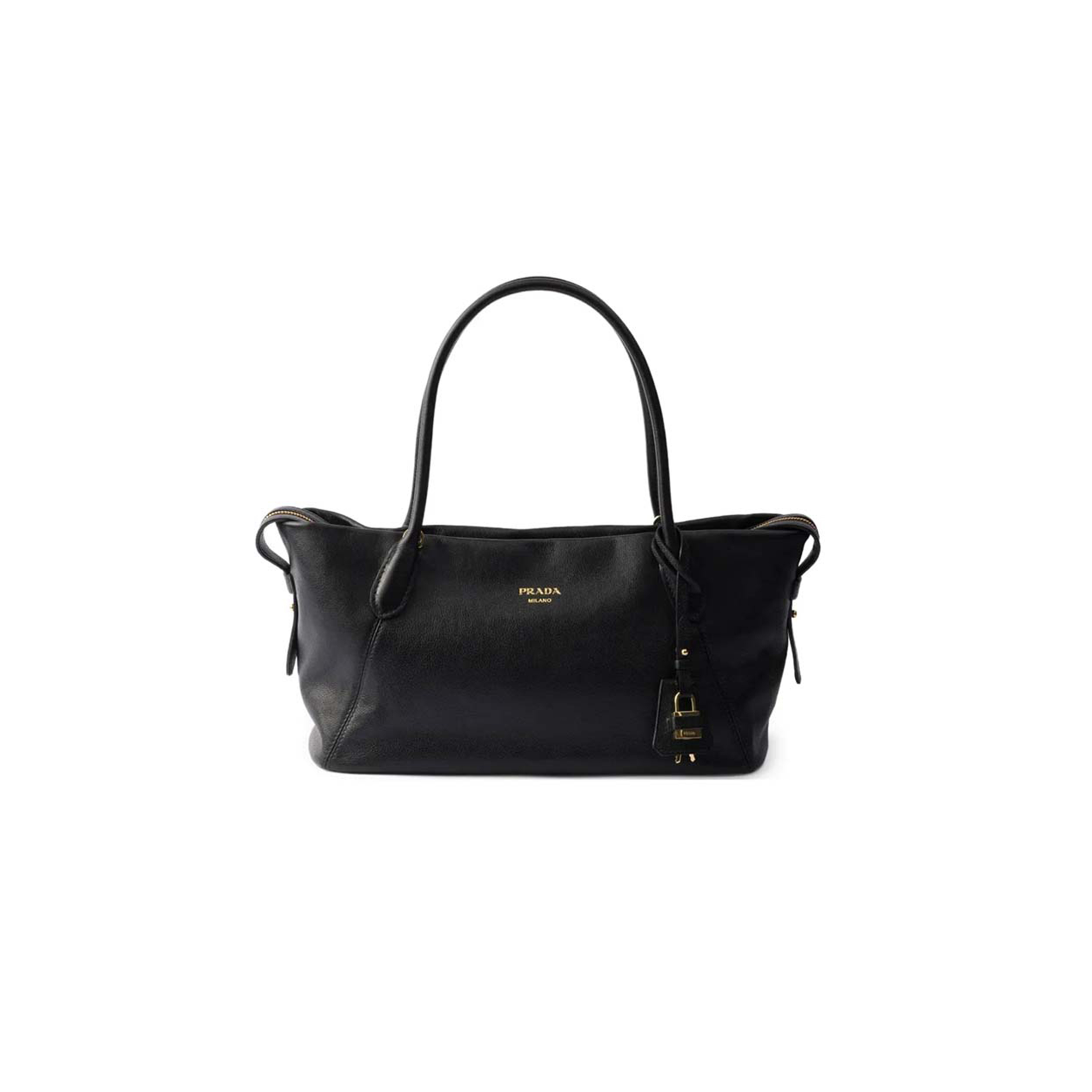 PRADA OUVERT LARGE LEATHER TOTE BAG 1BG661 (32*18.5*13cm)